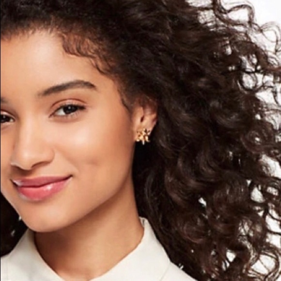 New gold-plated Kate Spade Bourgeois Bow stud earrings - Picture 5 of 5